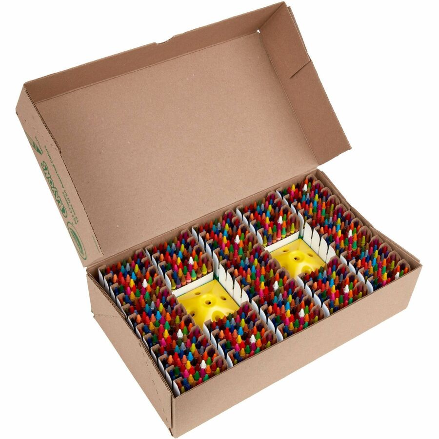 Classpack Regular Crayons, Assorted, 13 Caddies, 832/Box