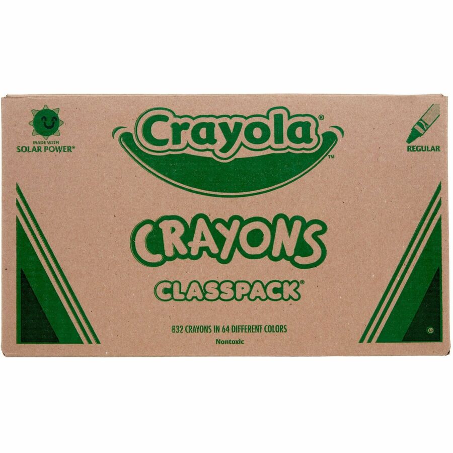 Classpack Regular Crayons, Assorted, 13 Caddies, 832/Box