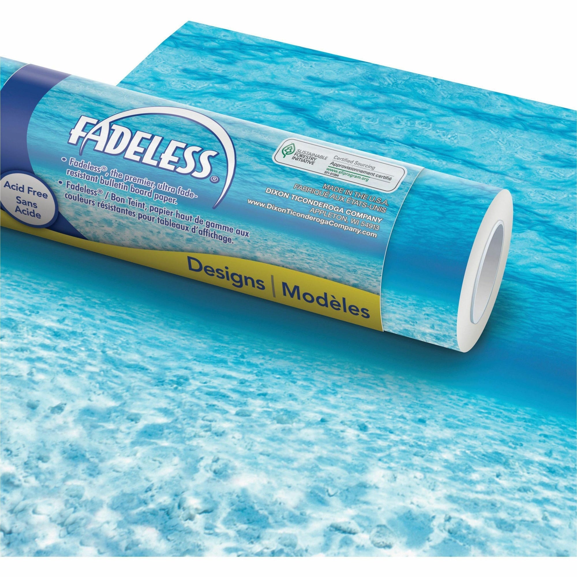 Fadeless Designs Bulletin Board Paper, Under the Sea, 48" x 50 ft Roll