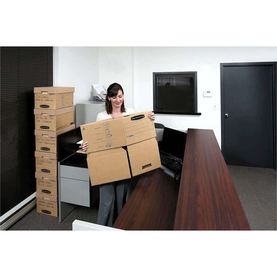 Filing Box, Letter/Legal Files, 13" x 16.25" x 12", Kraft, 25/Carton