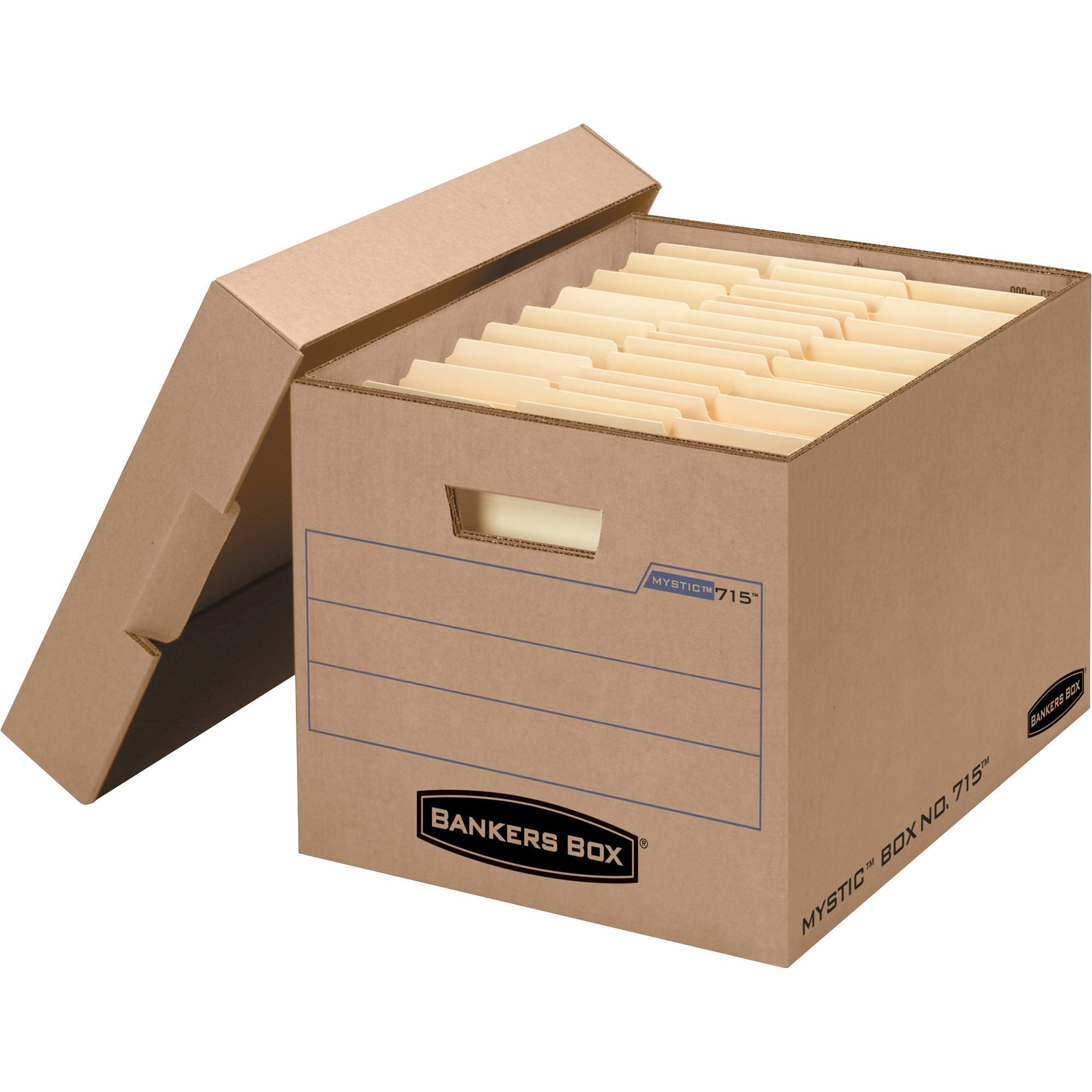 Filing Box, Letter/Legal Files, 13" x 16.25" x 12", Kraft, 25/Carton