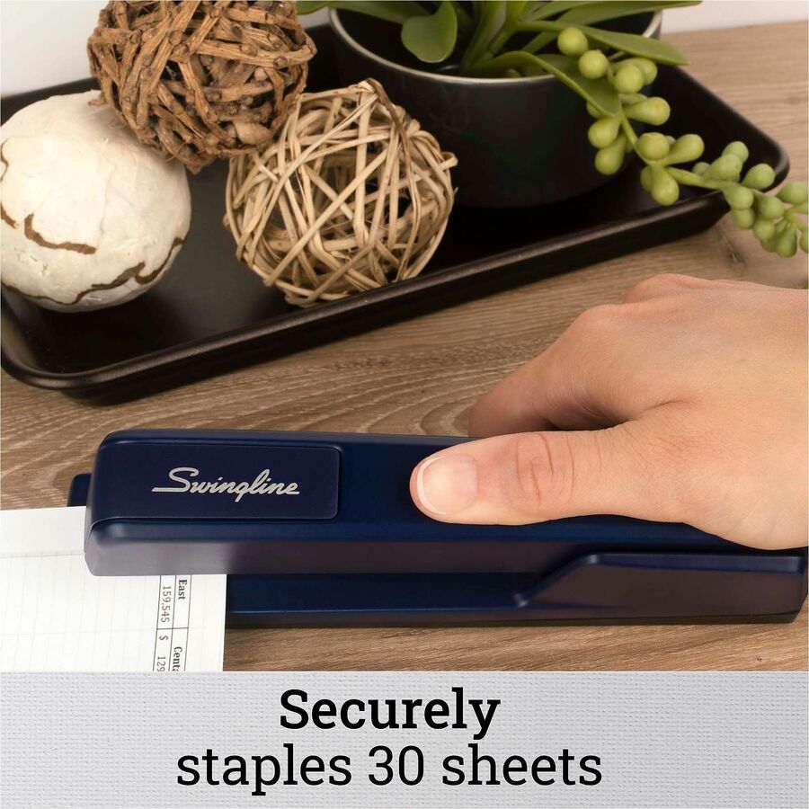 747 Classic Full Strip Stapler, 30-Sheet Capacity, Royal Blue