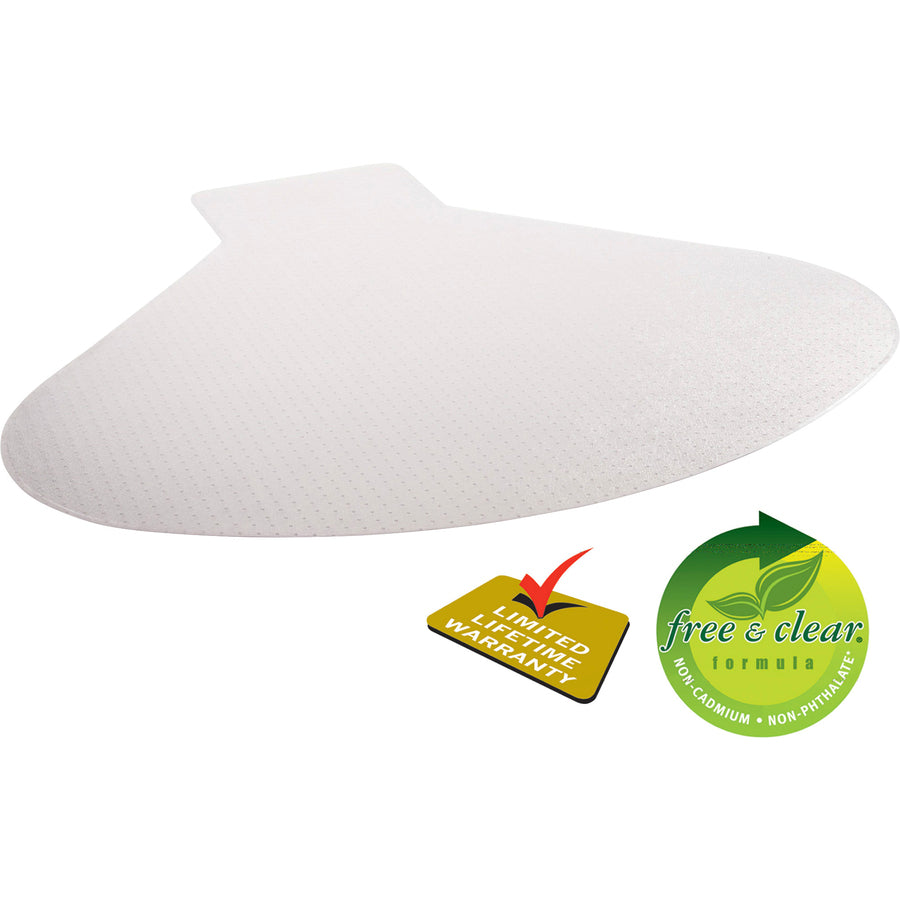 SuperMat Frequent Use Chair Mat, Medium Pile Carpet, 60 x 66, Workstation, Clear