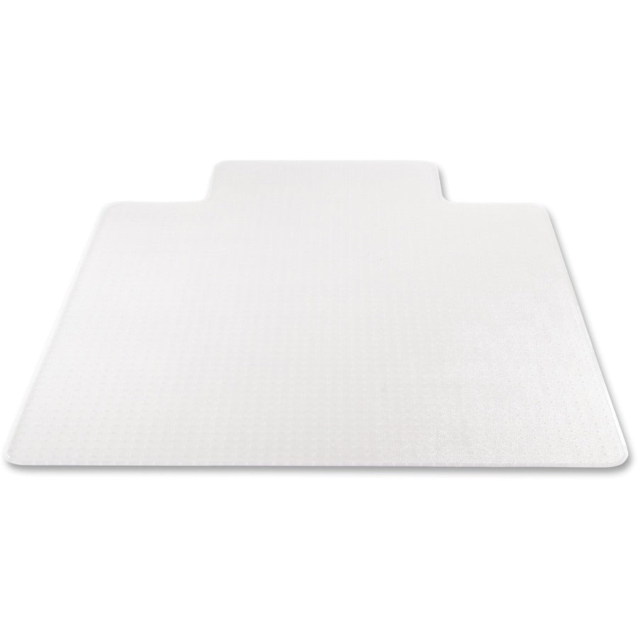 SuperMat Frequent Use Chair Mat, Med Pile Carpet, Flat, 36 x 48, Lipped, Clear