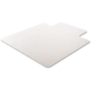Deflecto RollaMat for Carpet - Home, Office, Carpet - 60" Length x 46" Width - Lip Size 12" Length x 25" Width - Rectangular - Textured - Vinyl - Clear - 1Each