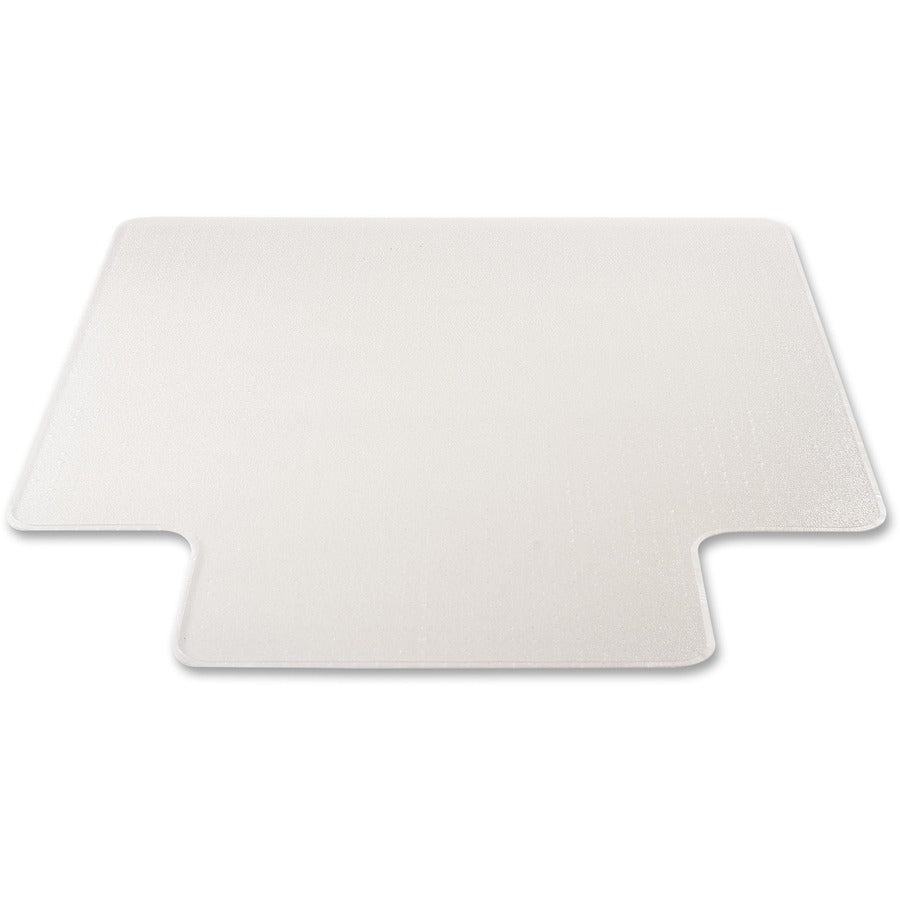 Deflecto RollaMat for Carpet - Home, Office, Carpet - 60" Length x 46" Width - Lip Size 12" Length x 25" Width - Rectangular - Textured - Vinyl - Clear - 1Each