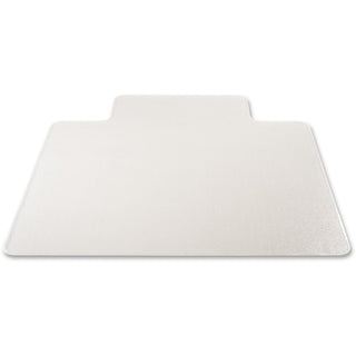 Deflecto RollaMat for Carpet - Home, Office, Carpet - 60" Length x 46" Width - Lip Size 12" Length x 25" Width - Rectangular - Textured - Vinyl - Clear - 1Each