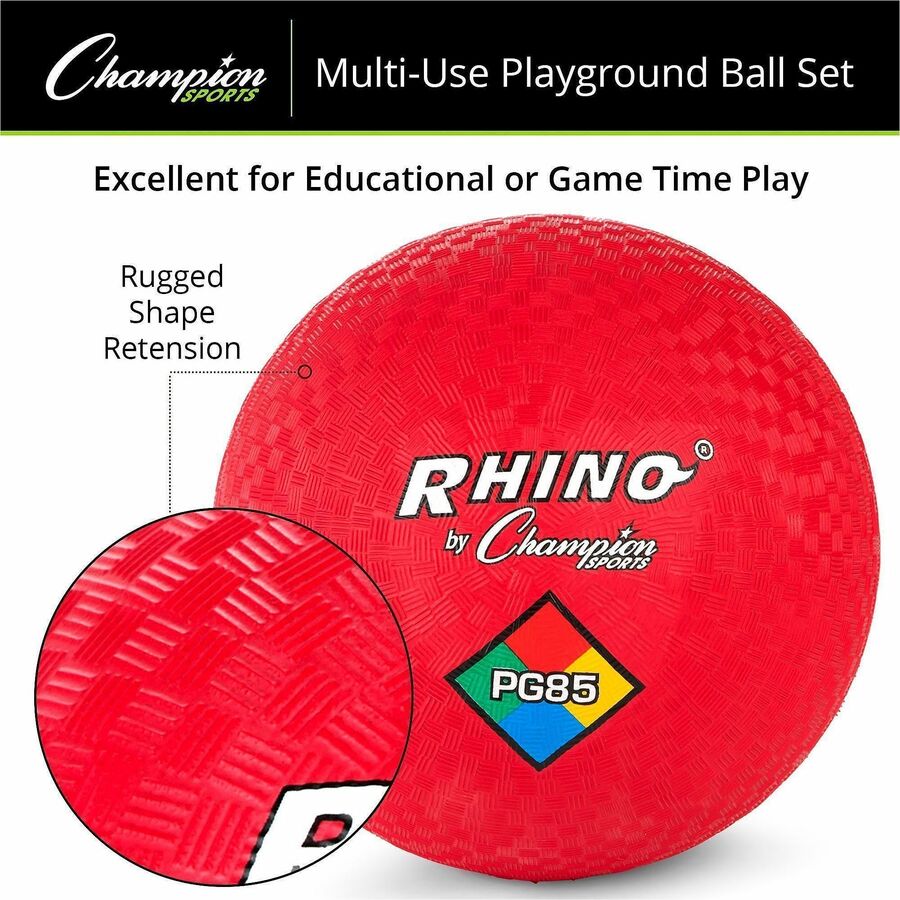 Playground Ball Set, Multi-Size, Multi-Color, 14/Set