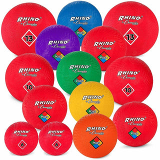 Playground Ball Set, Multi-Size, Multi-Color, 14/Set