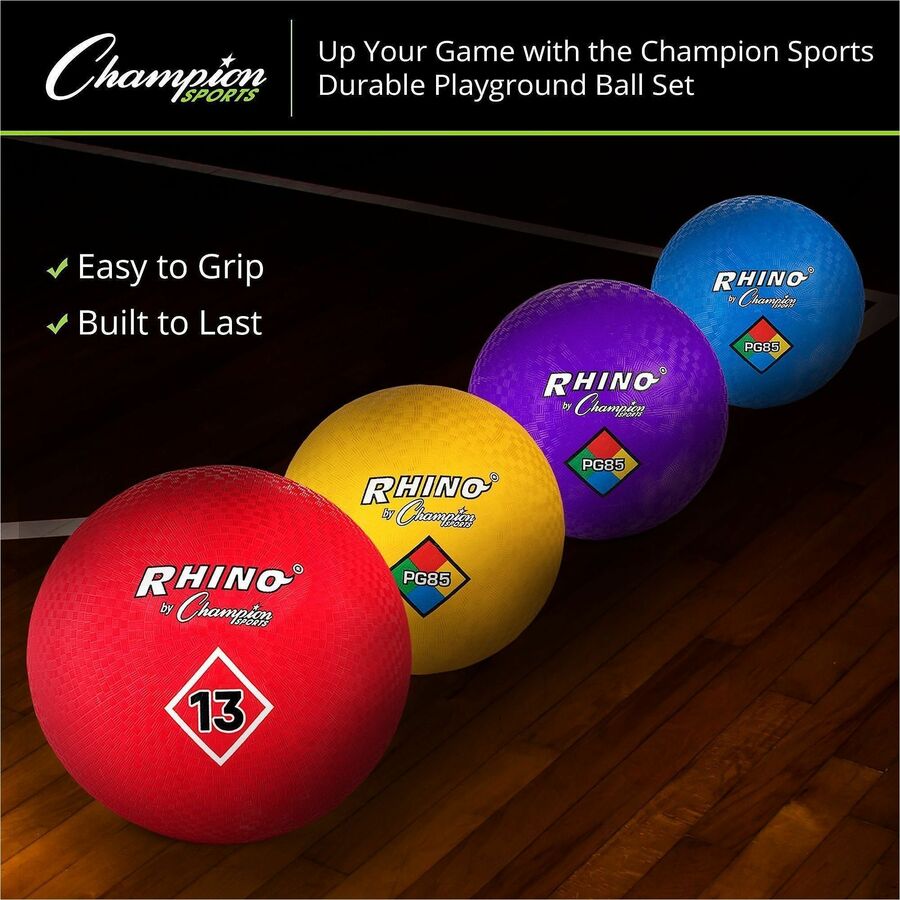 Playground Ball Set, Multi-Size, Multi-Color, 14/Set