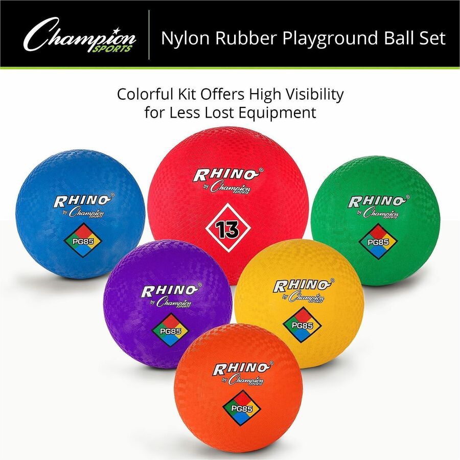 Playground Ball Set, Multi-Size, Multi-Color, 14/Set