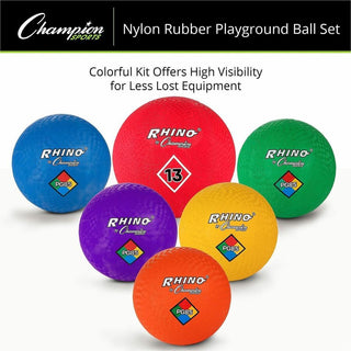 Playground Ball Set, Multi-Size, Multi-Color, 14/Set