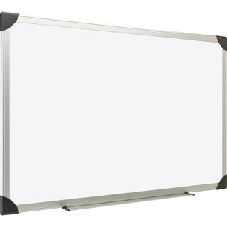 Lorell Dry-erase Board - 24" (2 ft) Width x 18" (1.5 ft) Height - White Styrene Surface - Aluminum Frame - Ghost Resistant, Scratch Resistant - 1 Each