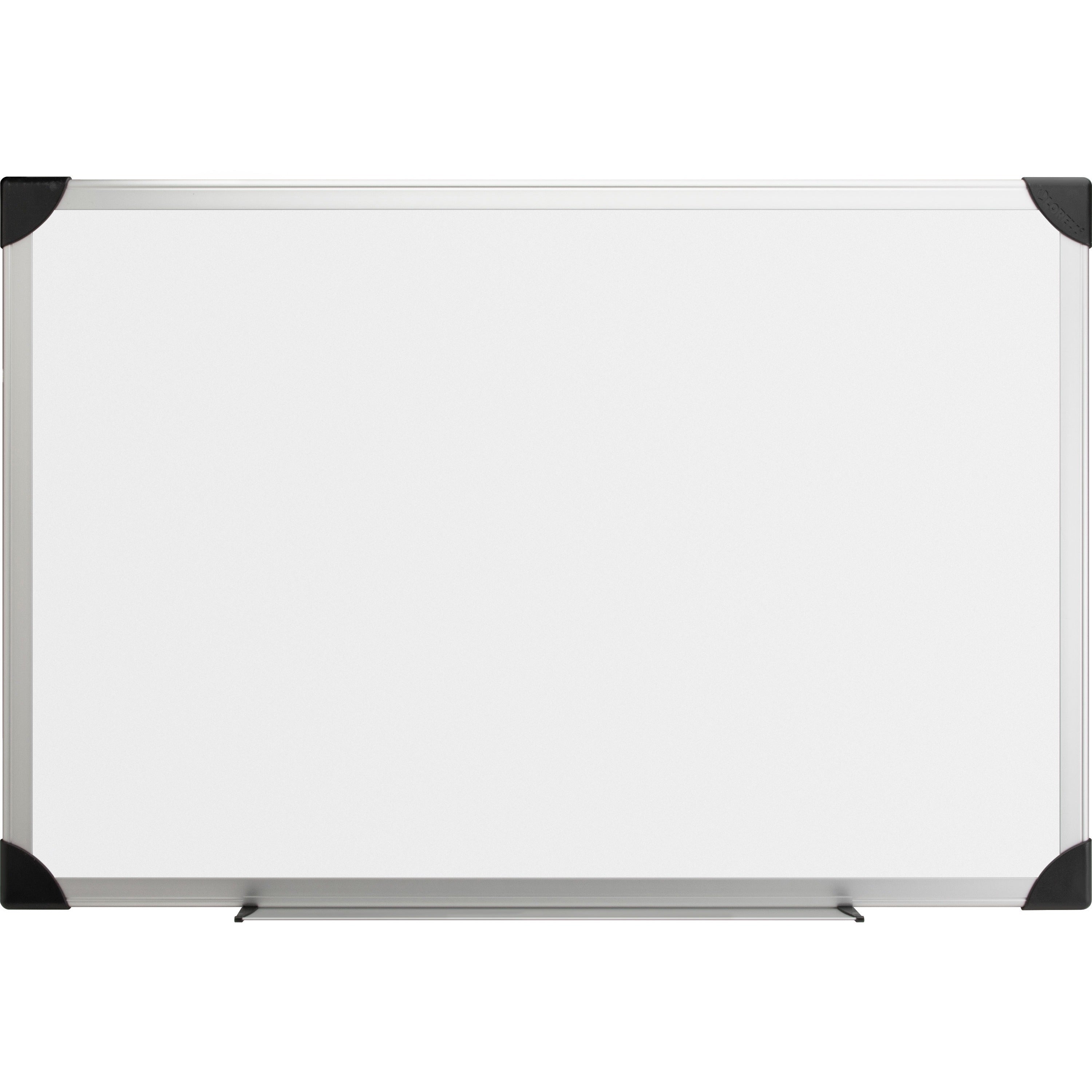 Lorell Dry-erase Board - 24" (2 ft) Width x 18" (1.5 ft) Height - White Styrene Surface - Aluminum Frame - Ghost Resistant, Scratch Resistant - 1 Each - 