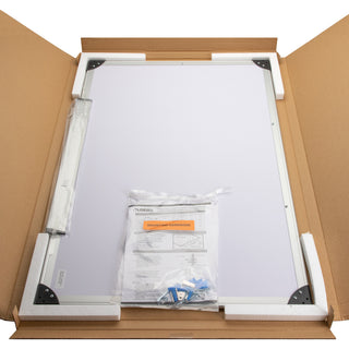 Lorell Dry-erase Board - 36" (3 ft) Width x 24" (2 ft) Height - White Styrene Surface - Aluminum Frame - Ghost Resistant, Scratch Resistant - 1 Each - 
