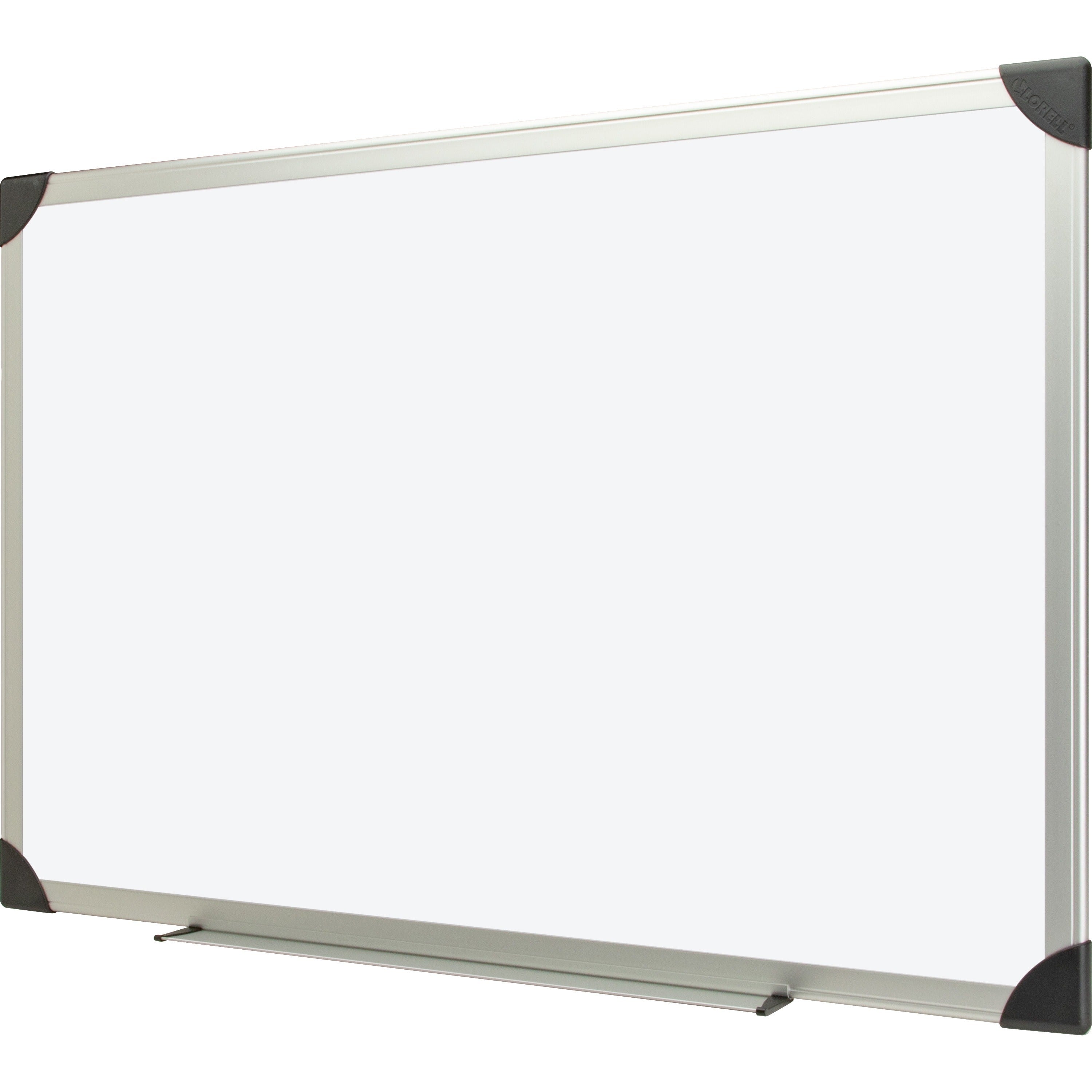 Lorell Dry-erase Board - 48" (4 ft) Width x 36" (3 ft) Height - White Styrene Surface - Aluminum Frame - Ghost Resistant, Scratch Resistant - 1 Each - 