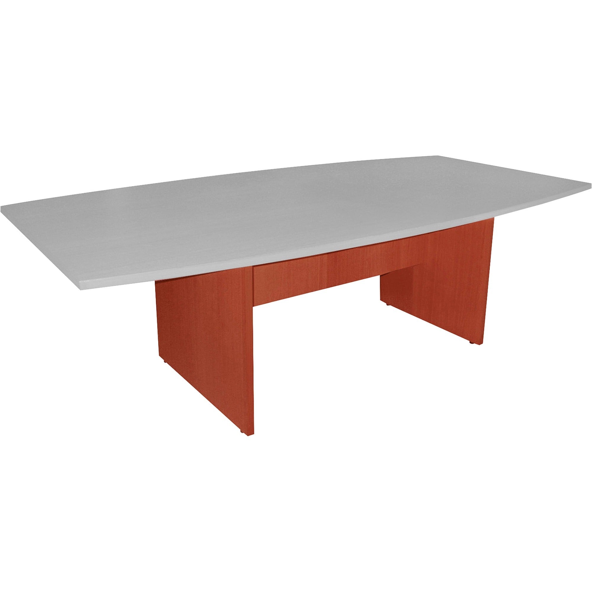 Lorell Essentials Conference Table Base (Box 2 of 2) - 2 Legs - 28.50" Height x 49.63" Width x 23.63" Depth - Assembly Required - Cherry, Laminated - 1 Each - 