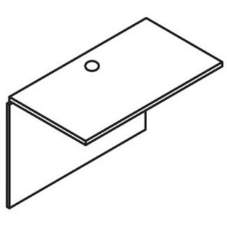 lorell-essentials-series-bridge-416-x-236-x-1-x-295-finish-laminate-mahogany-grommet-modesty-panel-cord-management-durable-for-office_llr69391 - 3