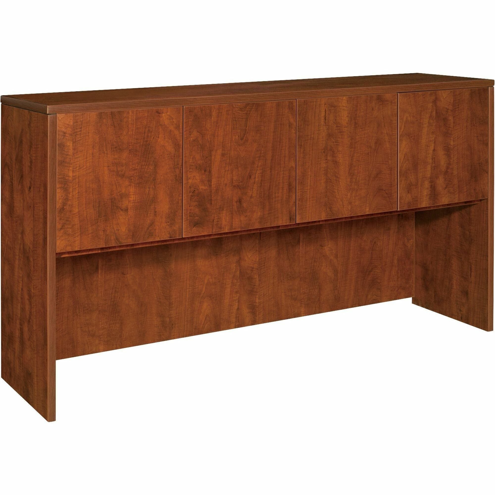 lorell-essentials-series-stack-on-hutch-with-doors-661-x-148-x-36-finish-cherry-laminate_llr69417 - 1
