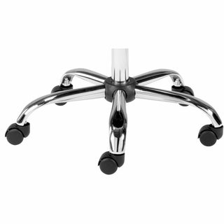 Lorell Backless Pneumatic-Lift Stool - Vinyl Seat - 5-star Base - Black - 1 Each