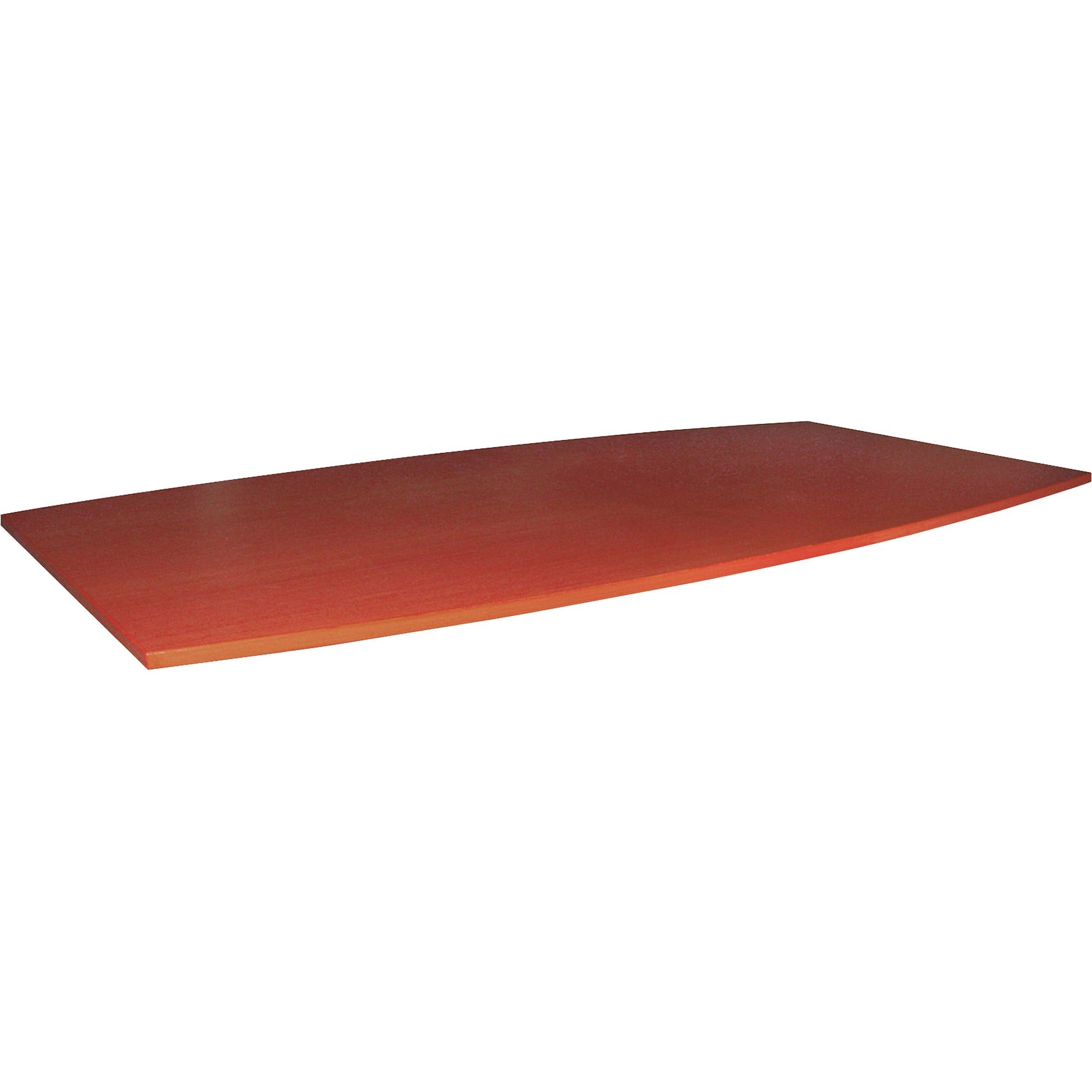 Lorell Essentials Boat-Shaped Conference Tabletop (Box 1 of 2) - 94.5" x 47.3" x 1.3" x 1" - Finish: Cherry, Laminate - For Office - 