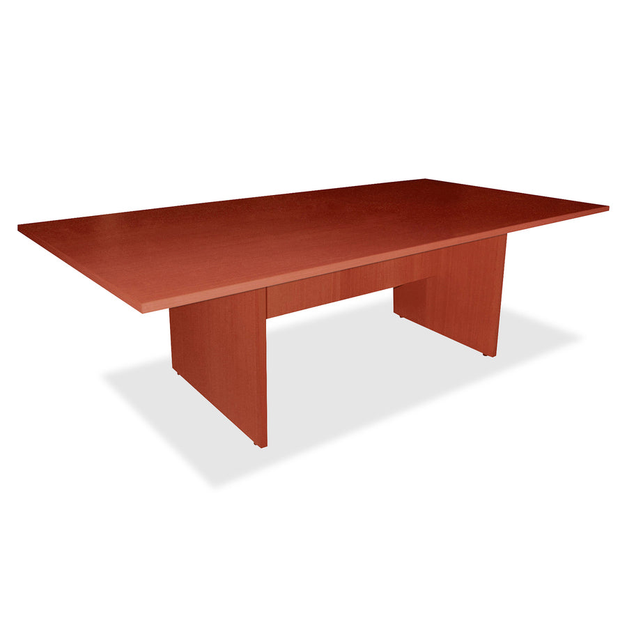 Lorell Essentials Rectangular Conference Tabletop - 94.5" x 47.3" x 1.3" x 1" - Finish: Cherry, Laminate - Modesty Panel - 