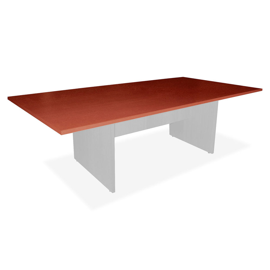 Lorell Essentials Rectangular Conference Tabletop - 94.5" x 47.3" x 1.3" x 1" - Finish: Cherry, Laminate - Modesty Panel - 