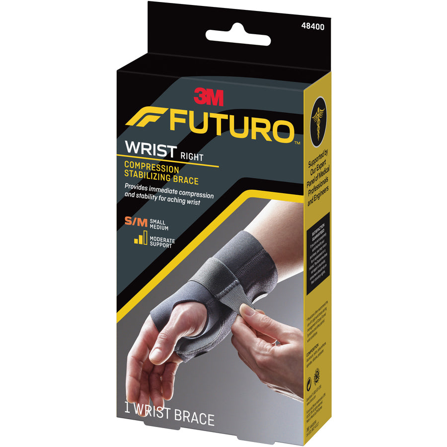 FUTURO Right-Hand Small/Medium Wrist Support - Black - 1 Pack - 