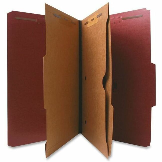 Nature Saver 2/5 Tab Cut Legal Recycled Classification Folder - 