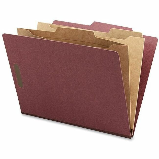 Nature Saver 2/5 Tab Cut Letter Recycled Classification Folder - 