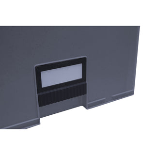 Storex Archive Files Storage Box - External Dimensions: 15.1" Width x 24.3" Depth x 11.4"Height - Media Size Supported: Letter - Heavy Duty - Stackable - Polypropylene - Black, Gray - For File - Recycled - 1 Each - 