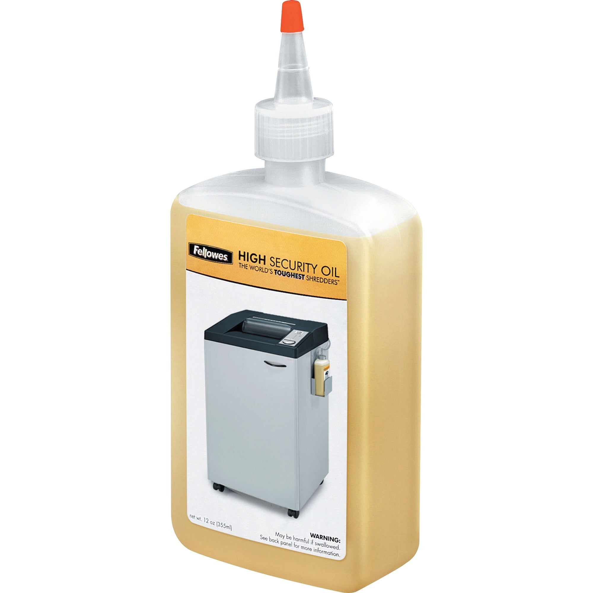 Fellowes Powershred High Security Shredder Oil 12 Oz. Bottle - 12 fl oz - 