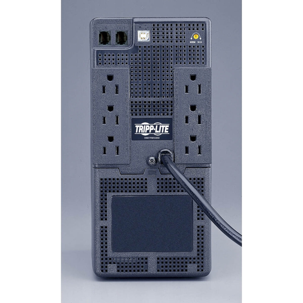 Tripp Lite by Eaton UPS SmartPro 120V 750VA 450W Line-Interactive UPS AVR Tower USB Surge-only Outlets - Tower - 4 Hour Recharge - 3 Minute Stand-by - 120 V AC Input - 120 V AC Output - 6 x NEMA 5-15R - 