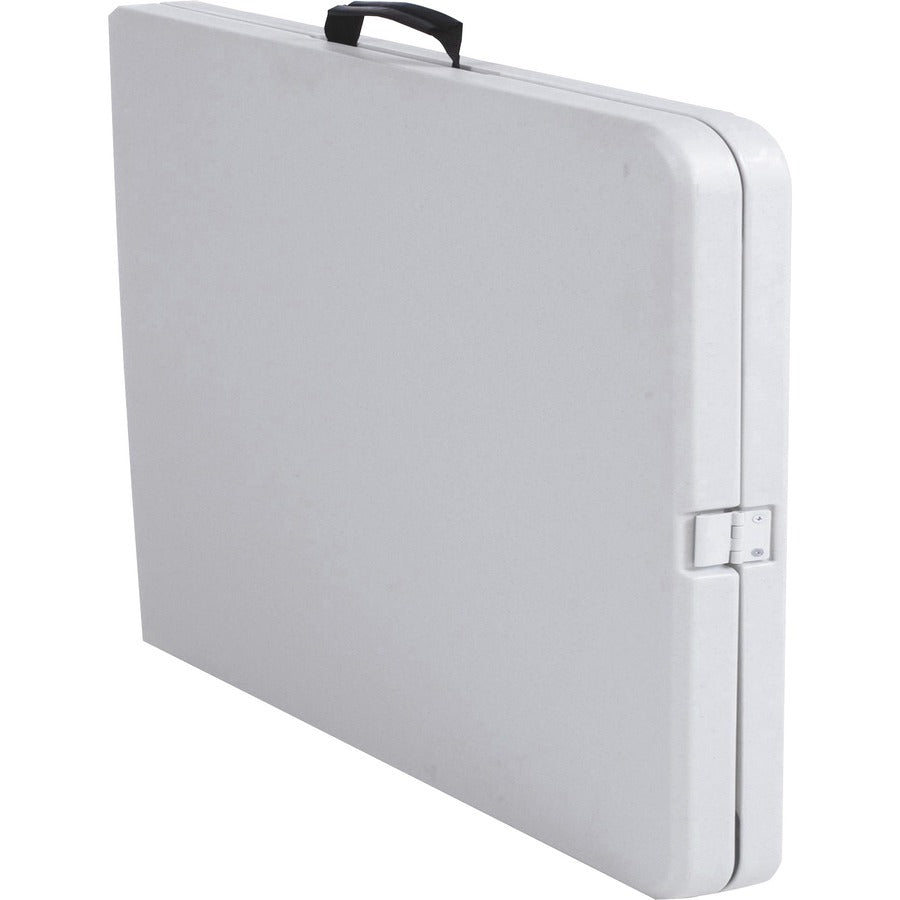 Cosco 6 foot Centerfold Blow Molded Folding Table - For - Table TopRectangle Top - Folding Base x 29.63" Table Top Width x 72" Table Top Depth - 29.25" Height - White - 1 Each