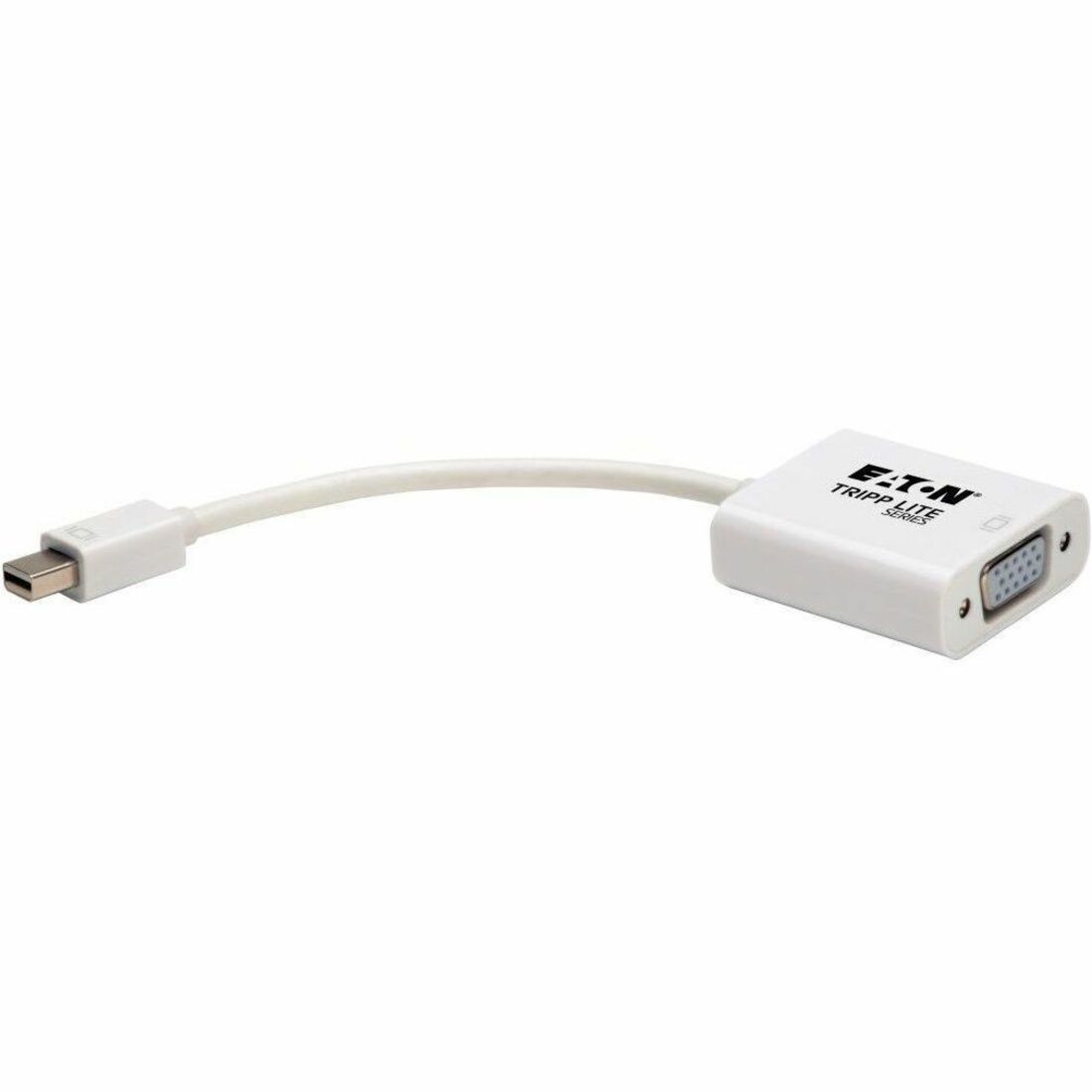 Tripp Lite by Eaton Keyspan Mini DisplayPort to Active VGA Adapter Video Converter (M/F) White 6-in. (15.24 cm) - Video Converter for Mac/PC, MDP2VGA 1920x1200 1080p (M/F) 6-in.