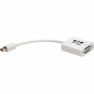 Tripp Lite by Eaton Keyspan Mini DisplayPort to Active VGA Adapter Video Converter (M/F) White 6-in. (15.24 cm) - Video Converter for Mac/PC, MDP2VGA 1920x1200 1080p (M/F) 6-in.