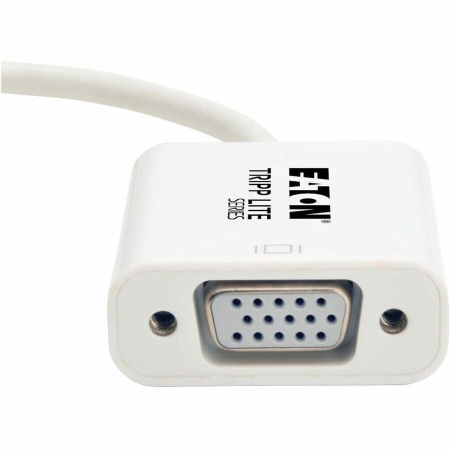 Tripp Lite by Eaton Keyspan Mini DisplayPort to Active VGA Adapter Video Converter (M/F) White 6-in. (15.24 cm) - Video Converter for Mac/PC, MDP2VGA 1920x1200 1080p (M/F) 6-in.