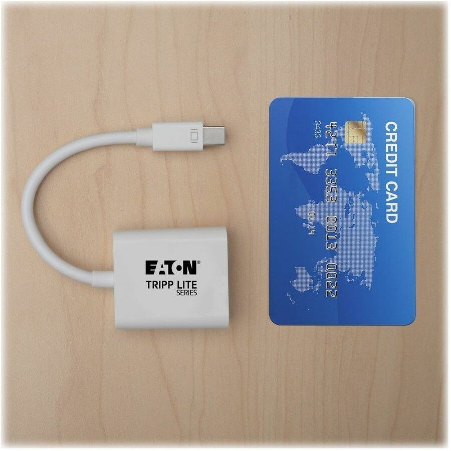Tripp Lite by Eaton Keyspan Mini DisplayPort to Active VGA Adapter Video Converter (M/F) White 6-in. (15.24 cm) - Video Converter for Mac/PC, MDP2VGA 1920x1200 1080p (M/F) 6-in.