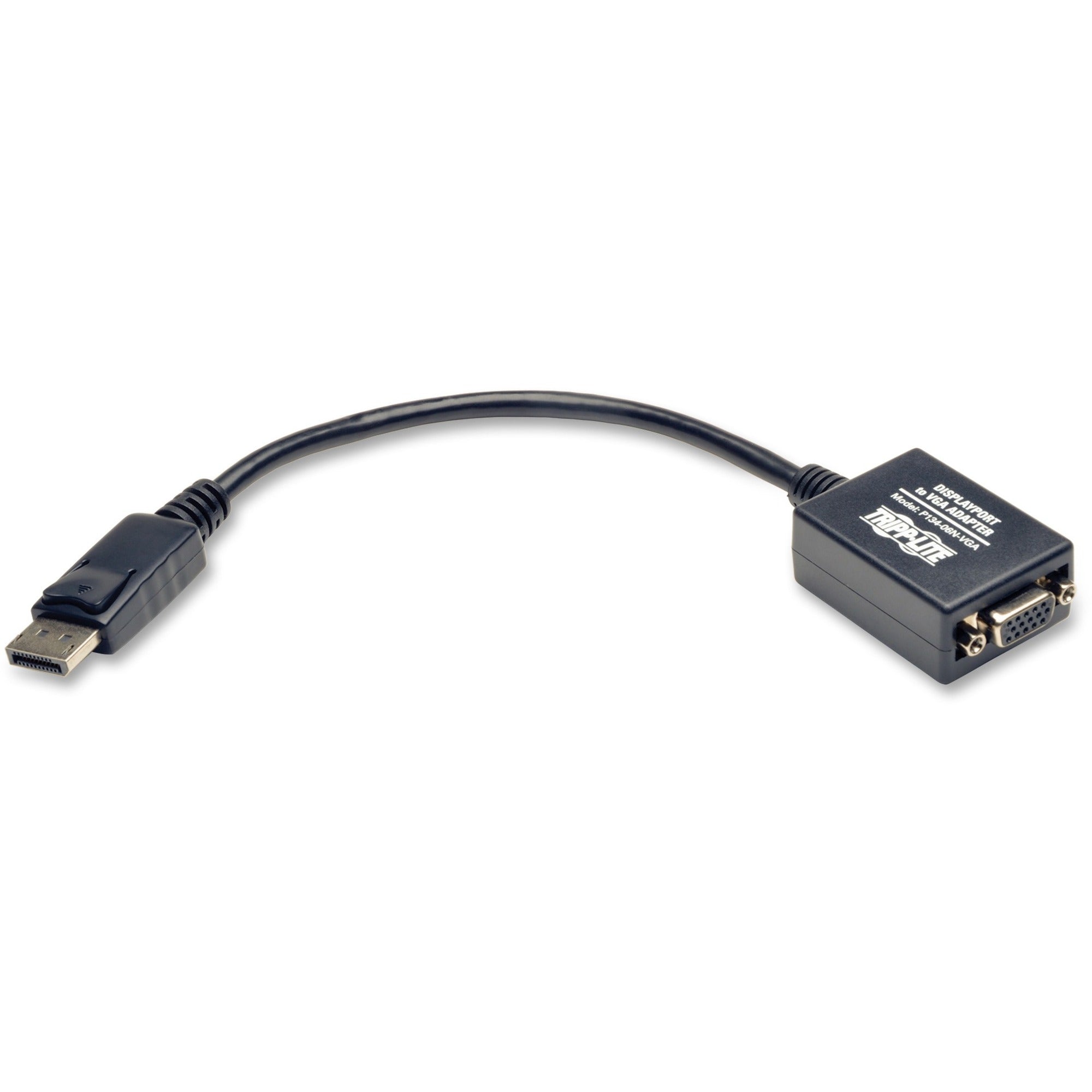 tripp-lite-by-eaton-displayport-to-vga-active-adapter-video-converter-m-f-6-in-1524-cm-dp2vga-1920x1200-1080p-m-f-6-in_trpp13406nvga - 1