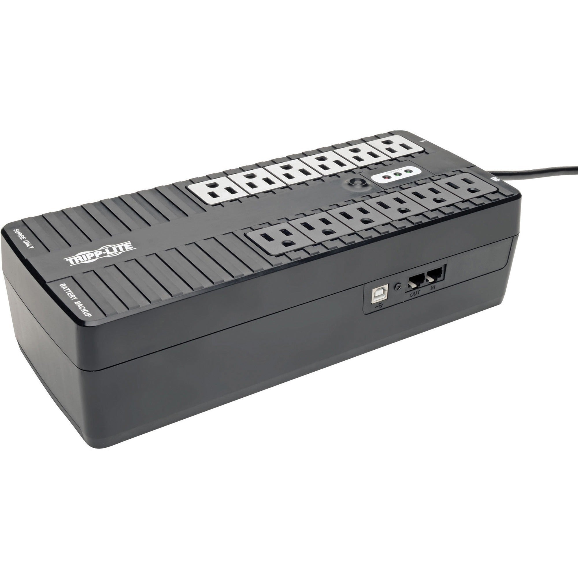 Internet Office Ultra-Compact Desktop Standby UPS, 12 Outlets, 750 VA, 420 J