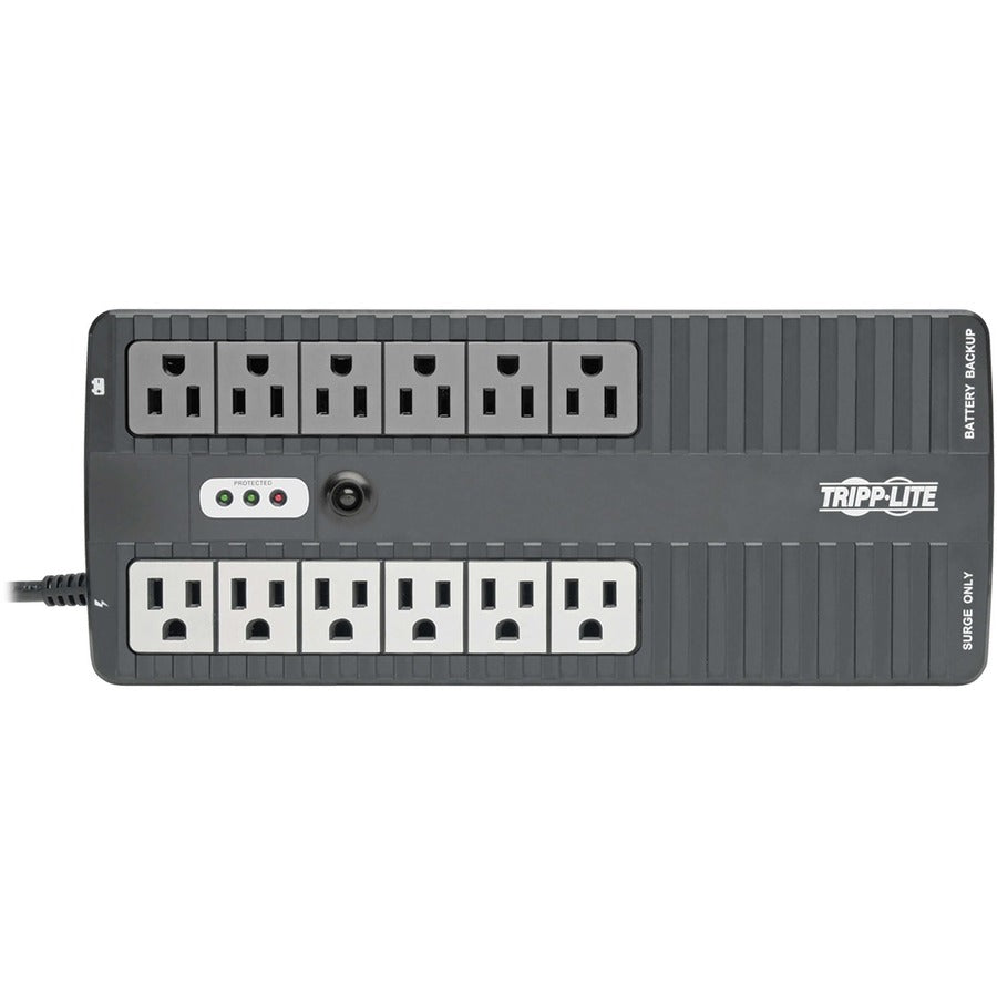 Internet Office Ultra-Compact Desktop Standby UPS, 12 Outlets, 750 VA, 420 J