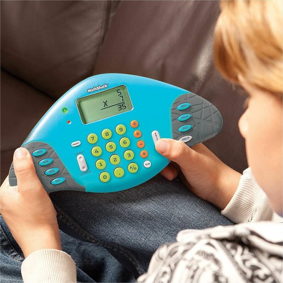 Learning Resources Handheld MathShark Game - Theme/Subject: Learning - Skill Learning: Mathematics, Addition, Subtraction, Multiplication, Division, Fraction, Decimal, Percent, Motivation, Problem Solving - 6 Year & Up - Multi - 2