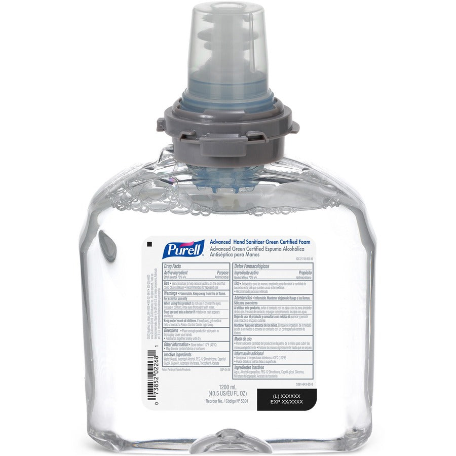 purell-hand-sanitizer-foam-refill-fragrance-free-scent-406-fl-oz-1200-ml-hand-clear-dye-free-fragrance-free-2-carton_goj539102 - 7