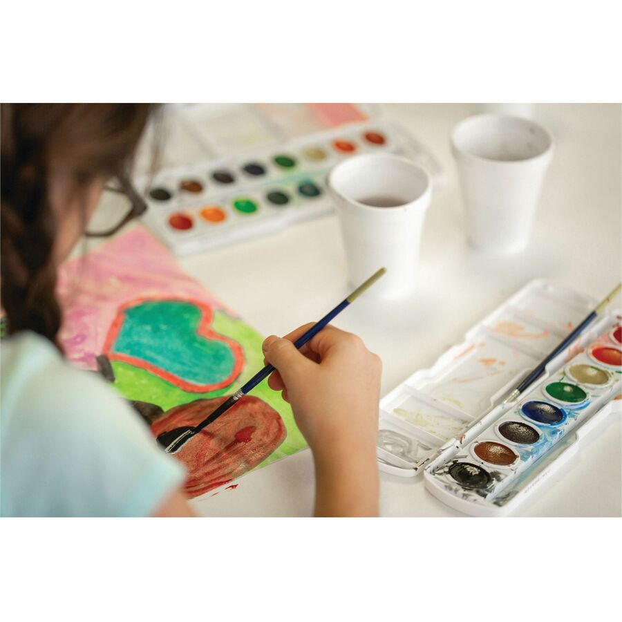 UCreate Watercolor Paper - 9" x 12" - 90 lb Basis Weight - Vellum - 50 / Pack - Sustainable Forestry Initiative (SFI) - Acid-free - White