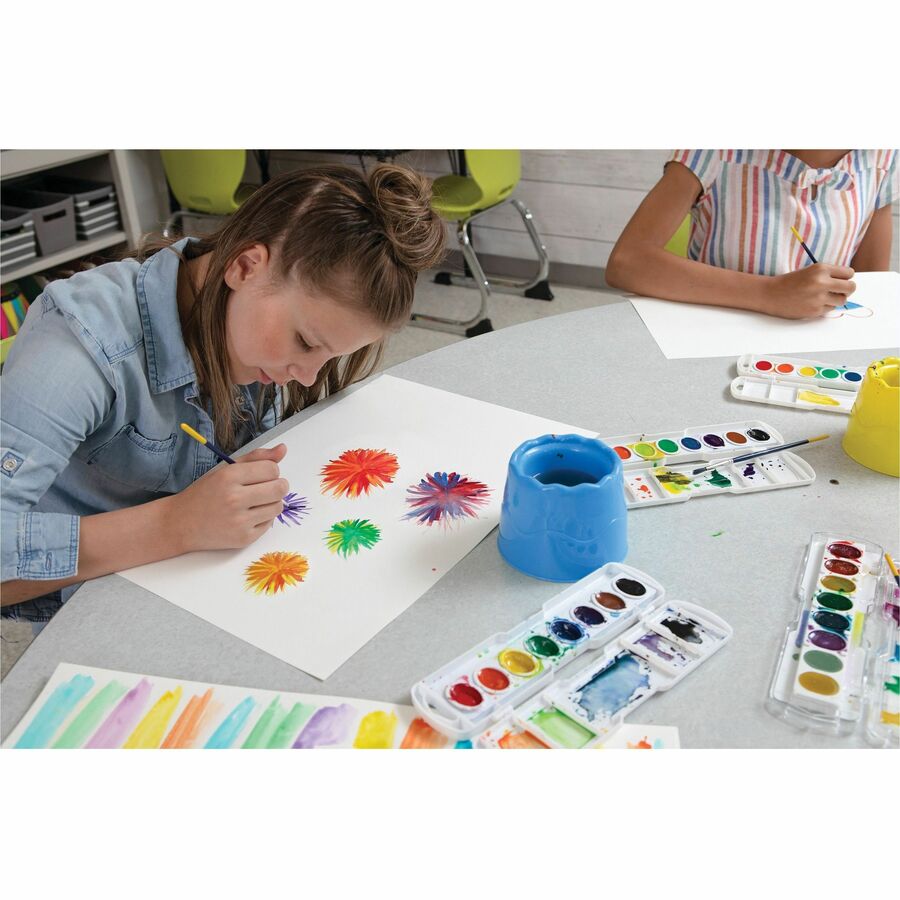 UCreate Watercolor Paper - 12" x 18" - 90 lb Basis Weight - Vellum - 50 / Pack - Sustainable Forestry Initiative (SFI) - Acid-free - White