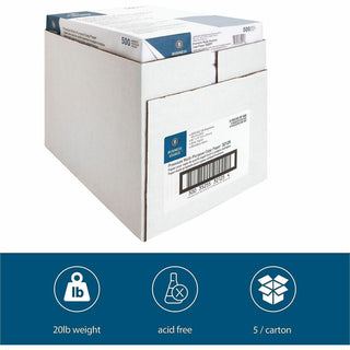 Business Source Premium Multipurpose Copy Paper - 92 Brightness - Letter - 8 1/2" x 11" - 20 lb Basis Weight - 5 / Carton - 2500 Sheets - 500 Sheets per Ream - 5 Ream per Case - Acid-free - White