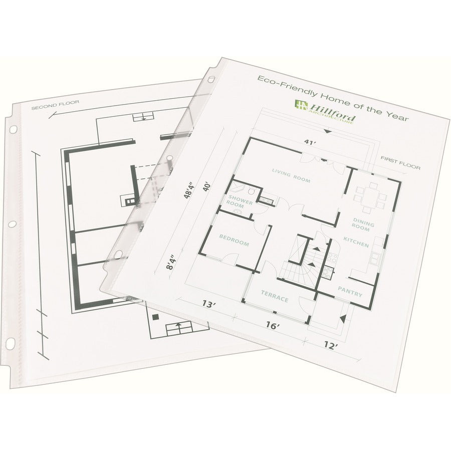 Top-Load Recycled Polypropylene Sheet Protector, Clear, 100/Box - 5