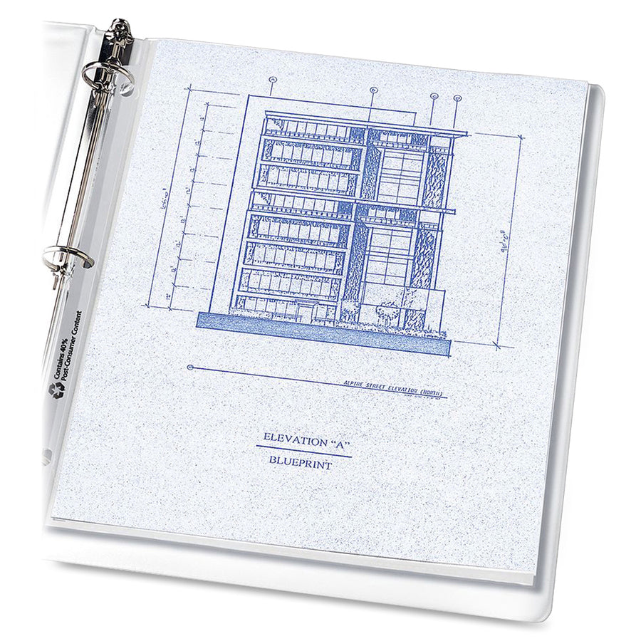 Top-Load Recycled Polypropylene Sheet Protector, Clear, 100/Box - 2