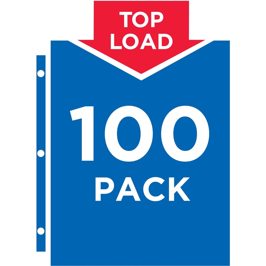 Top-Load Recycled Polypropylene Sheet Protector, Clear, 100/Box - 3