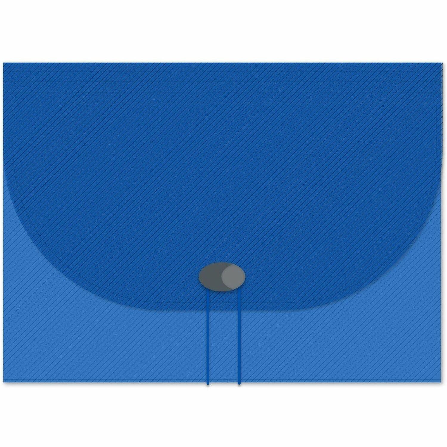 Expanding Files, 1.63" Expansion, 13 Sections, Cord/Hook Closure, 1/6-Cut Tabs, Letter Size, Blue
